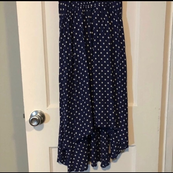 Anthropologie Lilka Lark Hi-Low Polka Dot Dress - Picture 3 of 11